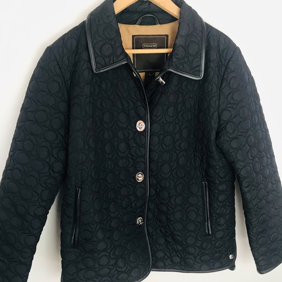 Coach Jackets & Coats Coach Quilted Black Jacket Poshmark